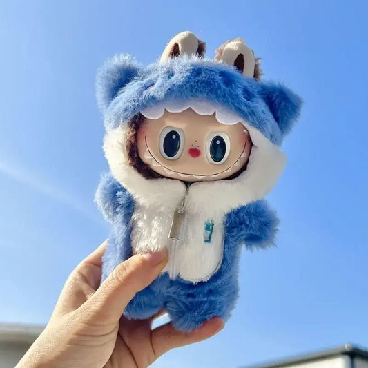 Labubu Doll Hoodie – Color Match Outfits for 17cm Dolls (Clothes Only)