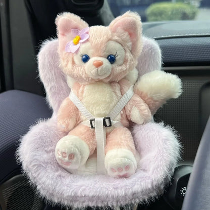 Labubu Car Doll Seat – Cute Safety Seat & Air Vent Decoration (15–17cm Dolls)