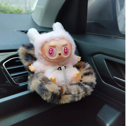 Labubu Car Doll Seat – Cute Safety Seat & Air Vent Decoration (15–17cm Dolls)